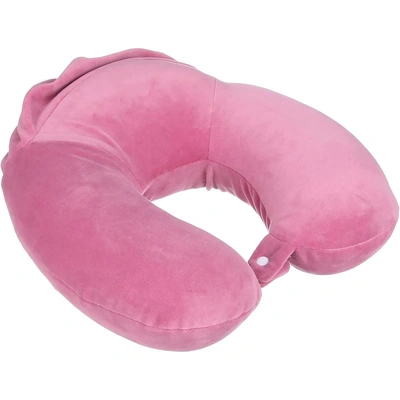 مخده للرقبه من الفوم حجم كبير - بينك