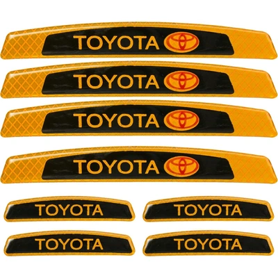 صدادة باب العربيه - 8 قطع - Toyota - أصفر