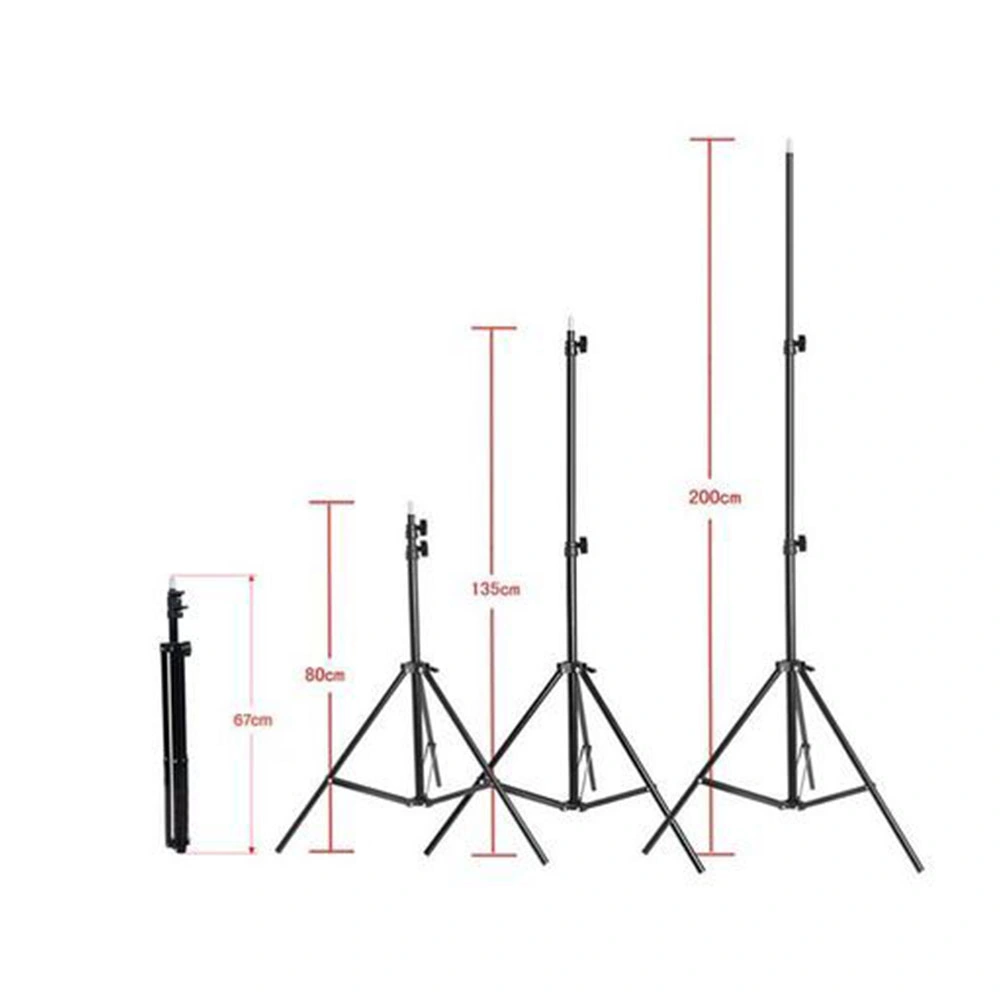 حامل ثلاثي معدني قابل للتعديل - أسود