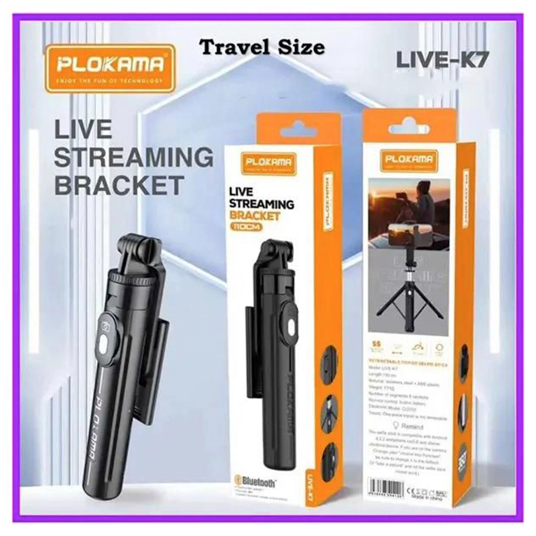 عصا سيلفي بلوكاما قابلة للتعديل وإعادة الشحن - K7