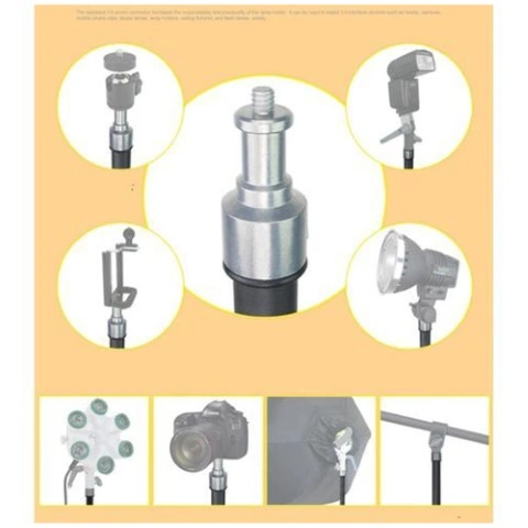 حامل ثلاثي معدني قابل للتعديل - أسود