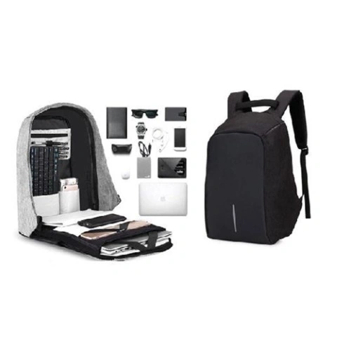 شنطة ظهر ضد السرقة - أسود