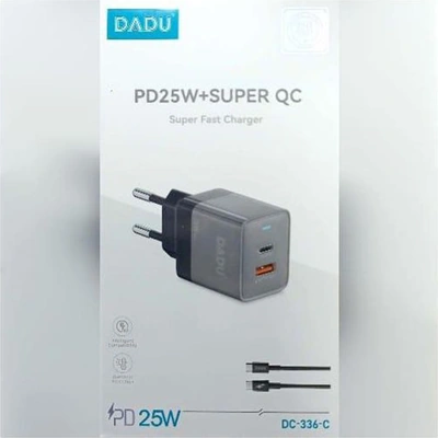 شاحن سريع 25 واط - أسود Dadu DC-336-C