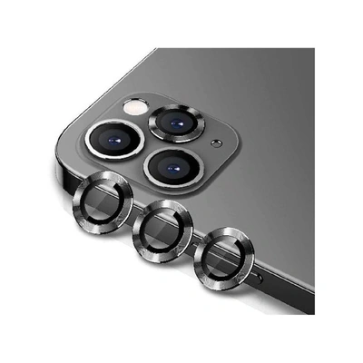 JR-PF689 واقي عدسة الكاميرا لهاتف ايفون 12 Pro Max 6.7 بوصة أسود
