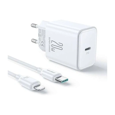 شاحن سريع PD 20W - أبيض JOYROOM JR-TCF06