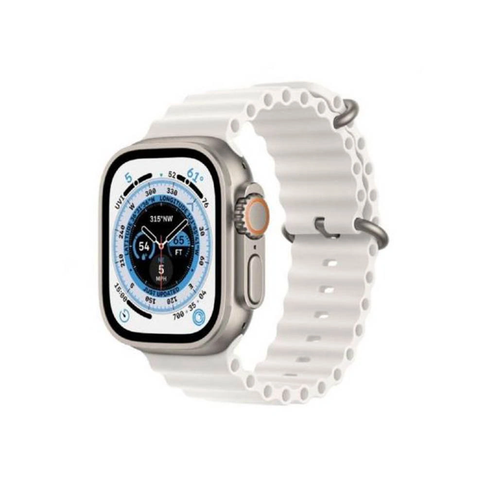 X8+ Ultra ساعة ذكية بلوتوث - 2.08 بوصة - أبيض