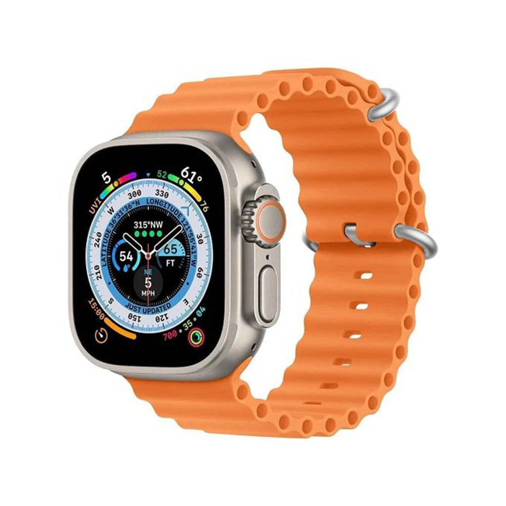 X8+ Ultra ساعة ذكية بلوتوث - 2.08 بوصة - برتقالي