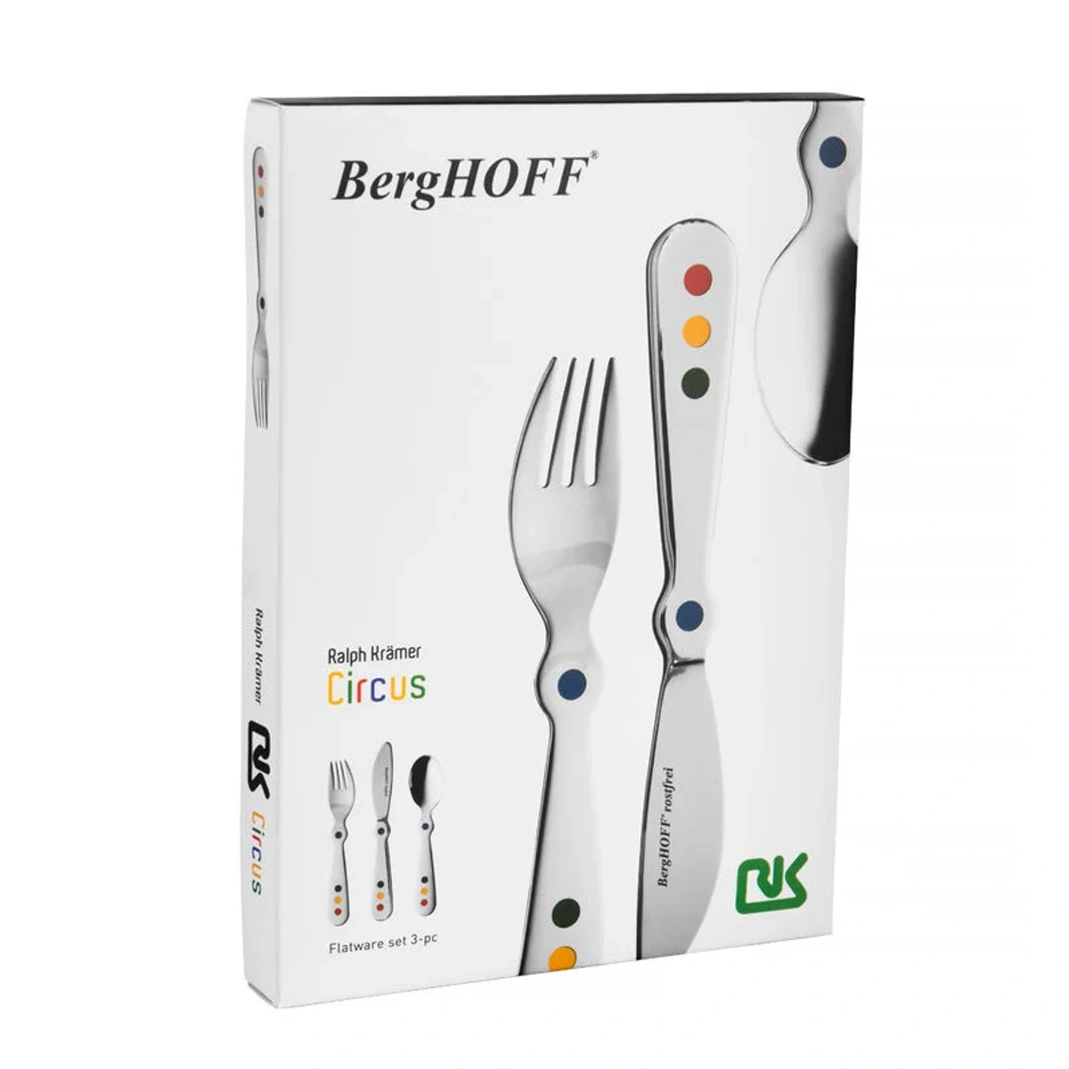 بيرغوف طقم أدوات مائدة 3 قطع Swipswap للأطفال - فضي