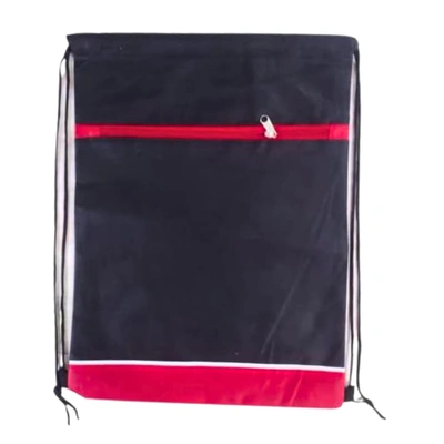 شنطة ظهر خفيفة للنادي - أسود/أحمر