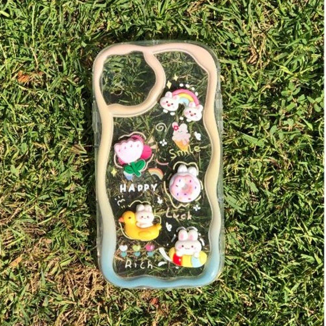 جراب موبايل ايفون XS شكل حيوانات - شفاف