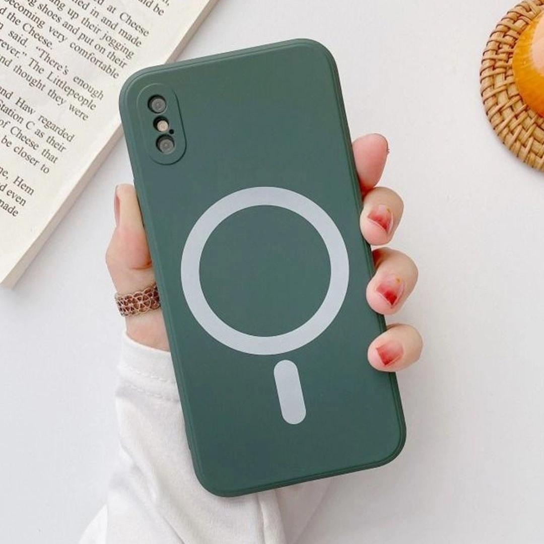 جراب موبايل ايفون اكس اس ماكس - أخضر