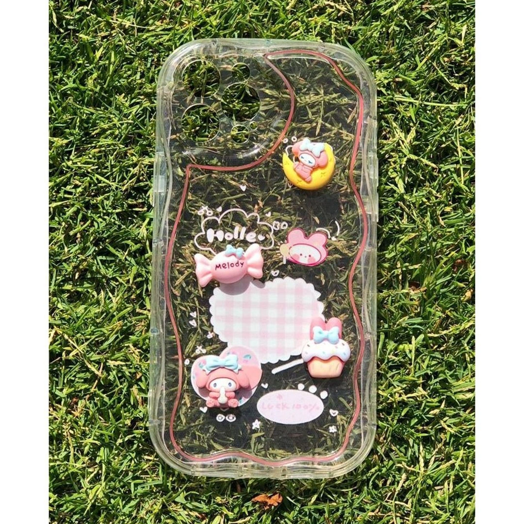 جراب موبايل ايفون 13 برو ماكس شكل بناتي - شفاف