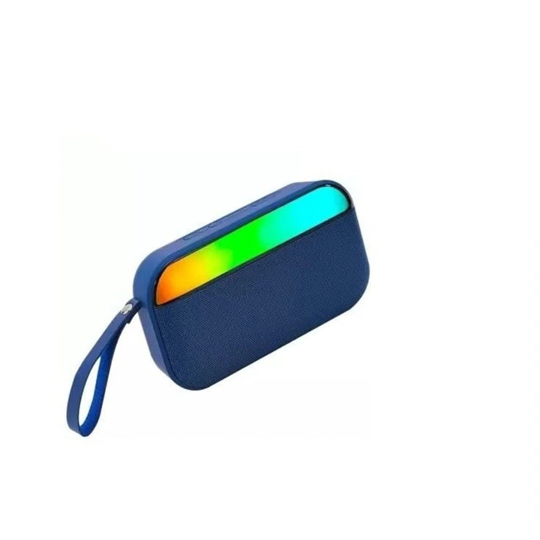 مكبر صوت لاسلكي صغير - LED - أزرق