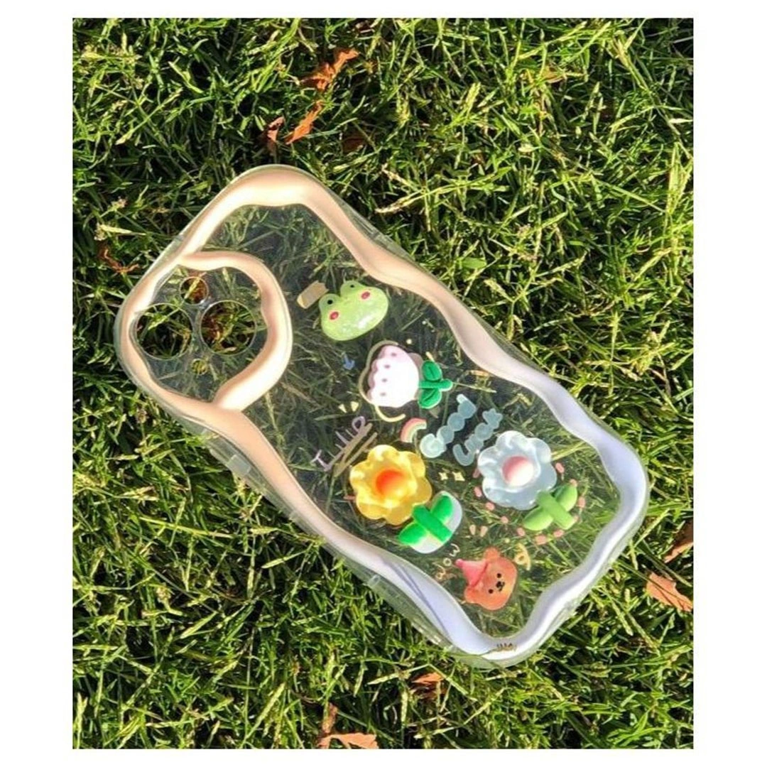 جراب موبايل ايفون 14 شكل حيوانات - شفاف