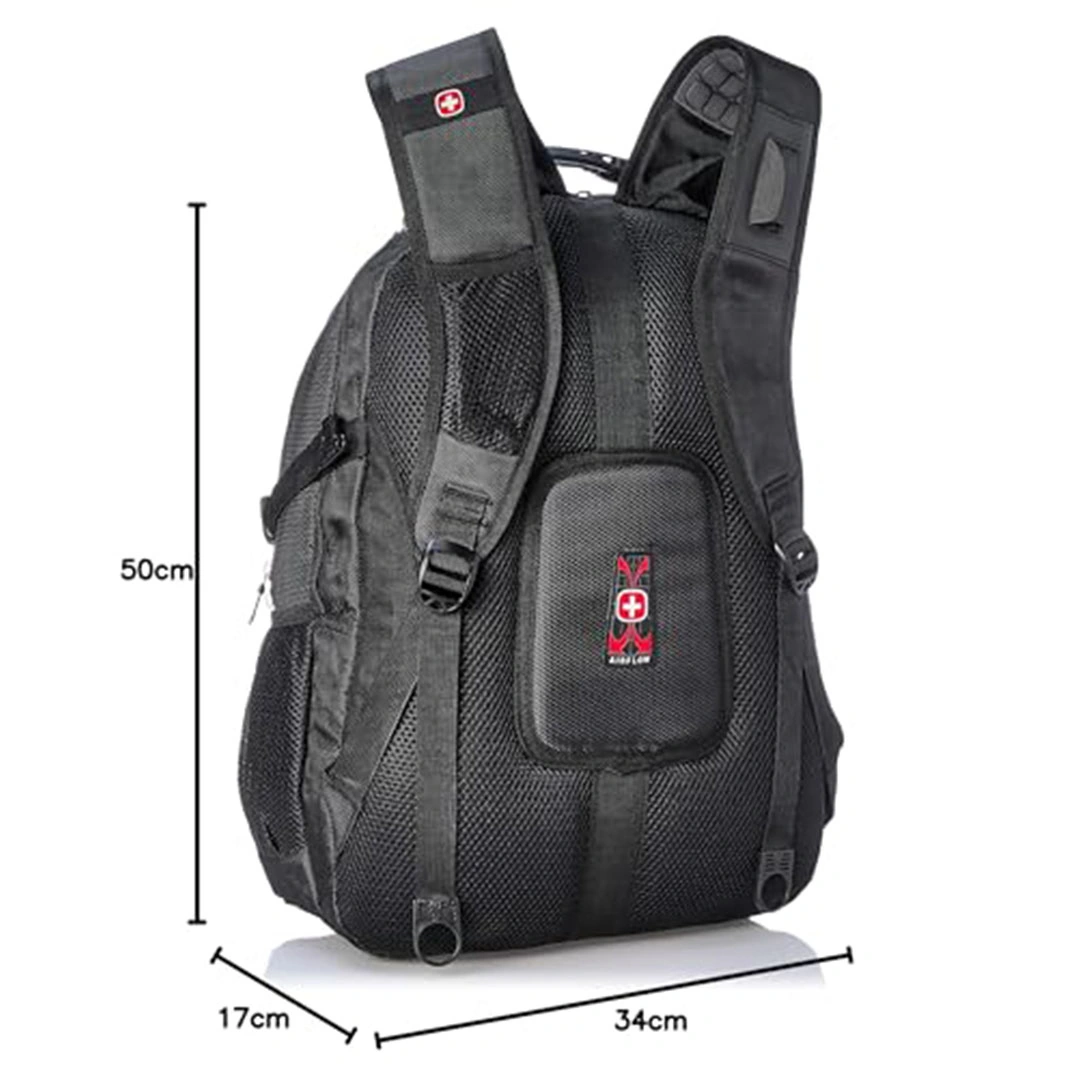 9337 شنطة لاب توب - 17 بوصة - أسود