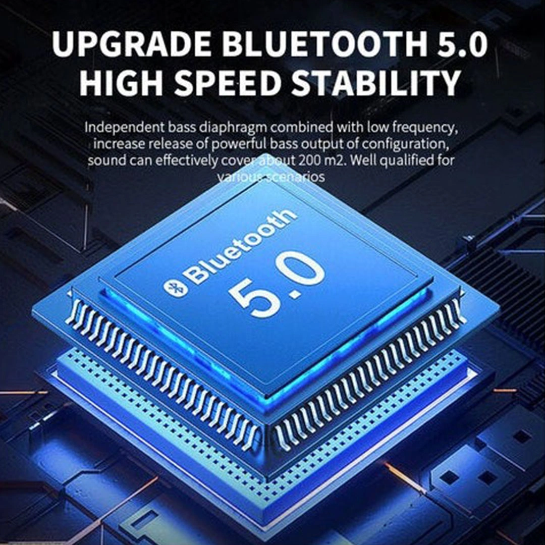 مكبر صوت لاسلكي بلوتوث صغير - أبيض