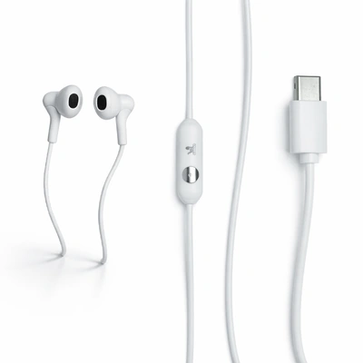 دريم D-1949 سماعة أذن سلكية USB-C بميكروفون - أبيض - 1 متر