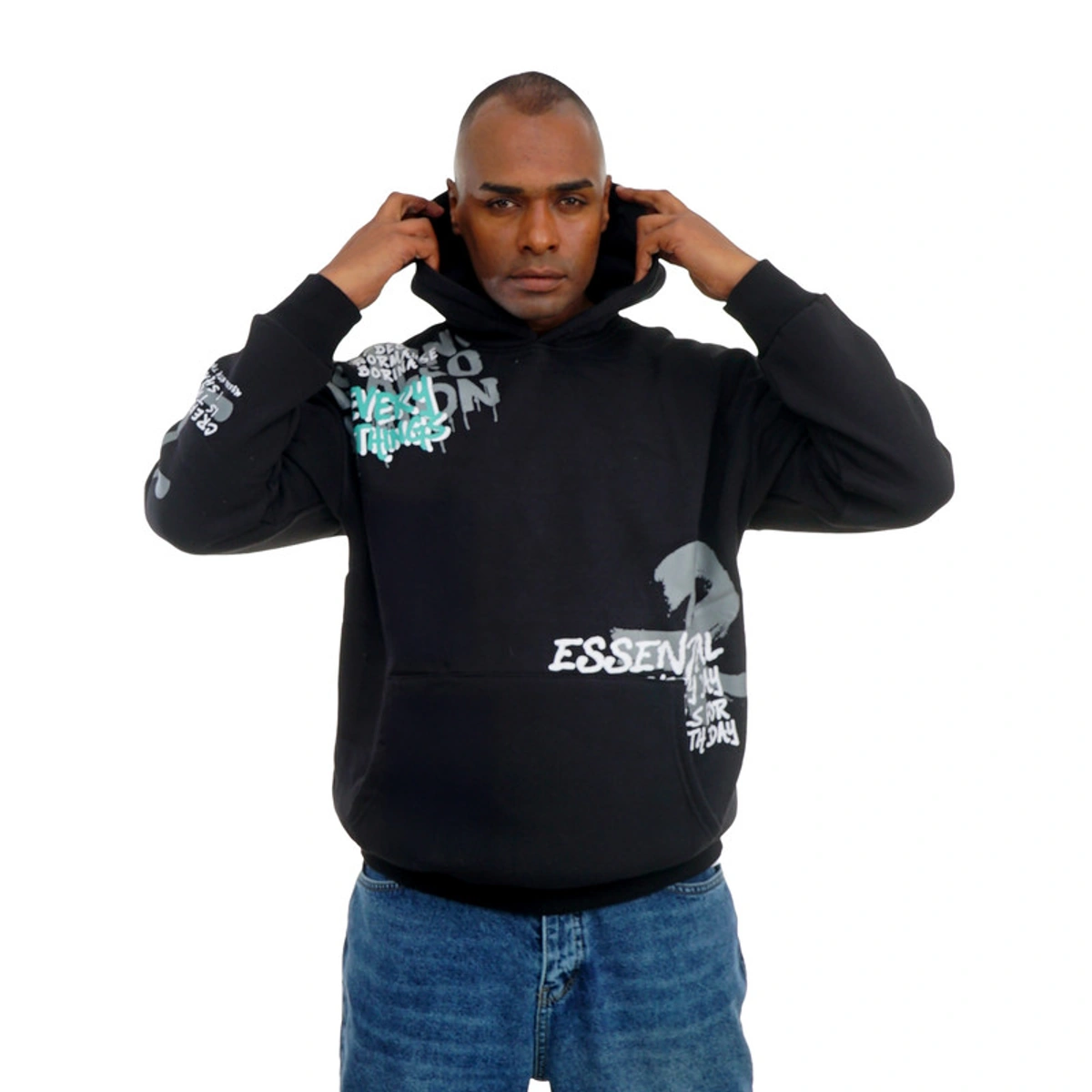 سويت شيرت مطبوع رجالي - 107030132