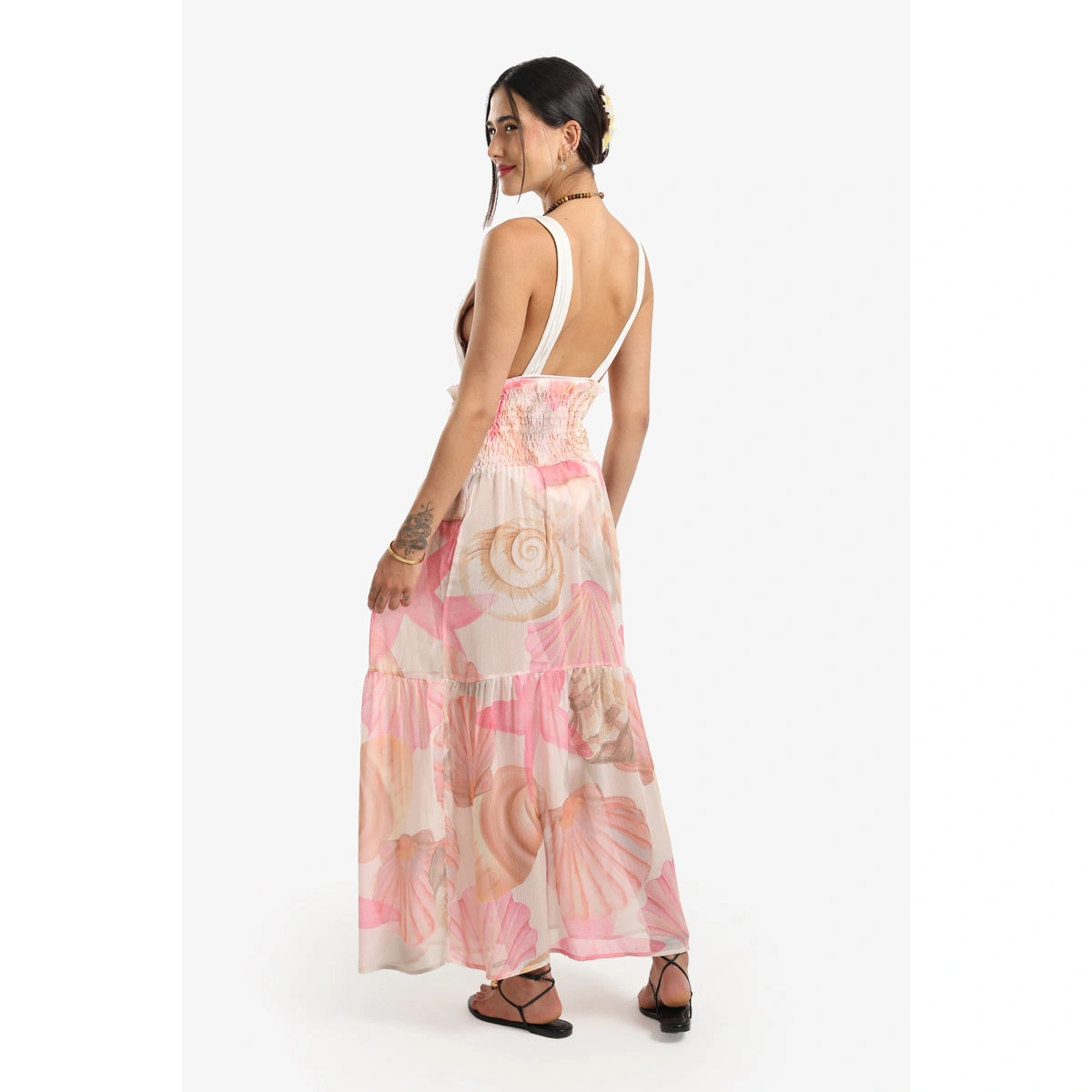 جيبة شاطئ بطبعة أصداف من كارينا 57717