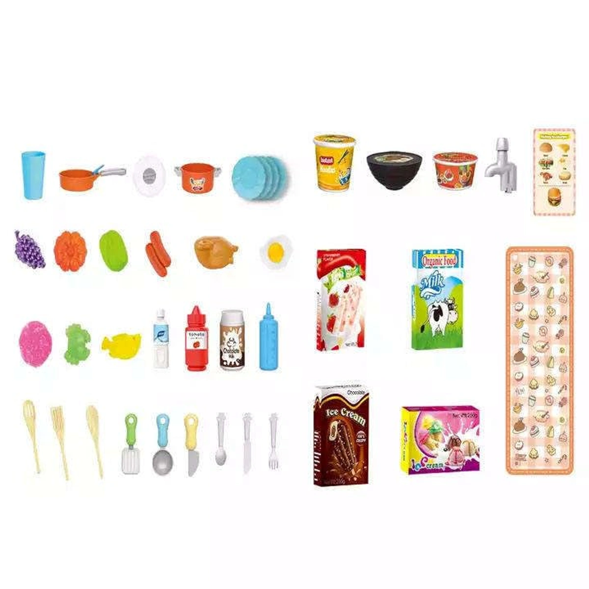 مطبخ الأحلام للأطفال 42 قطعة مع مؤثرات