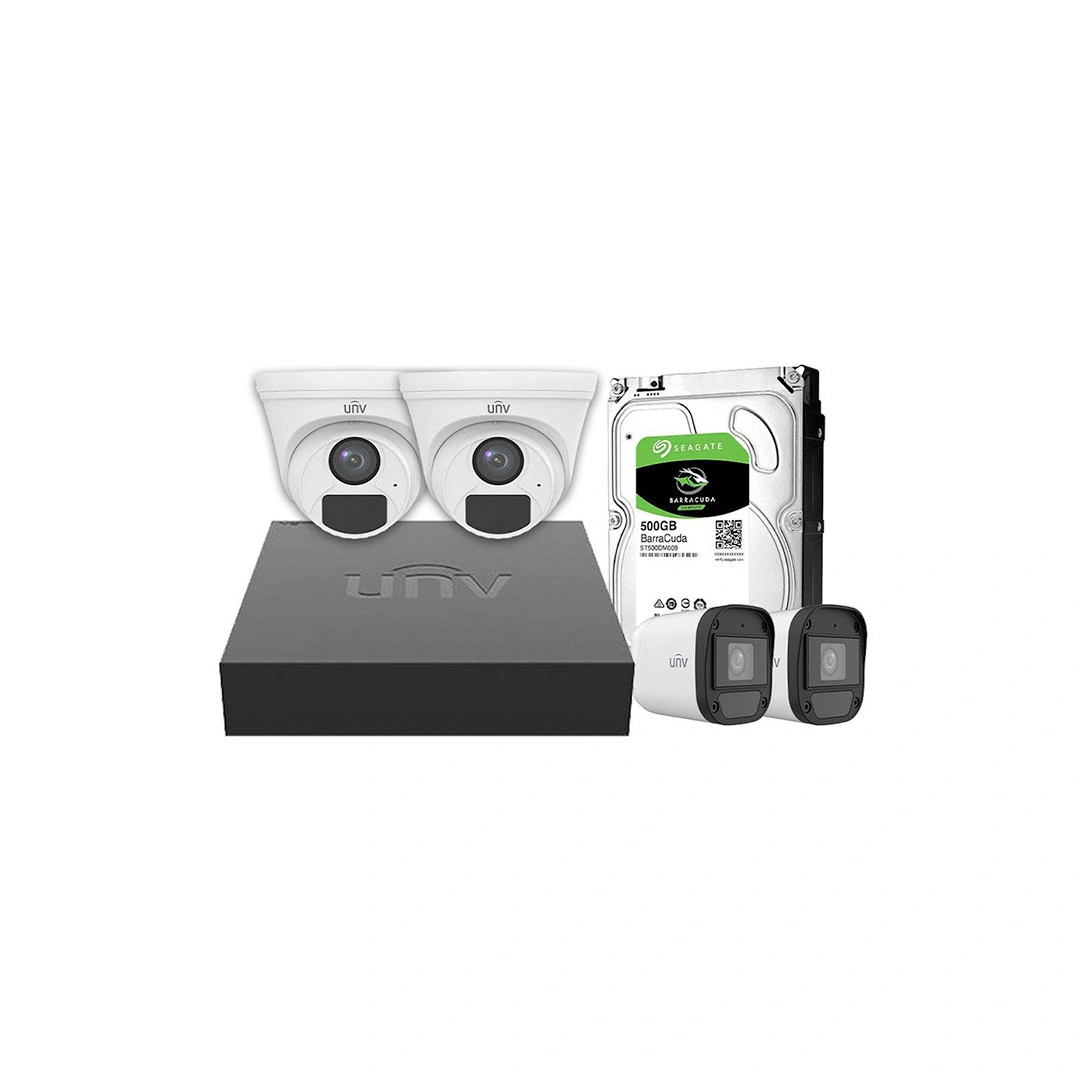 كيت انفيو نظام كاميرات مراقبه 512 جيجا بايت + 4 كاميرا مراقبة