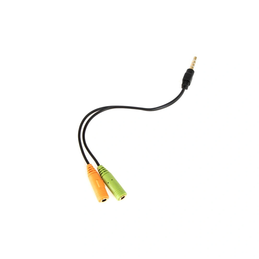 محول صوت من هاتف ذكي 3.5 ملم إلى مدخلين ميكروفون وسماعة