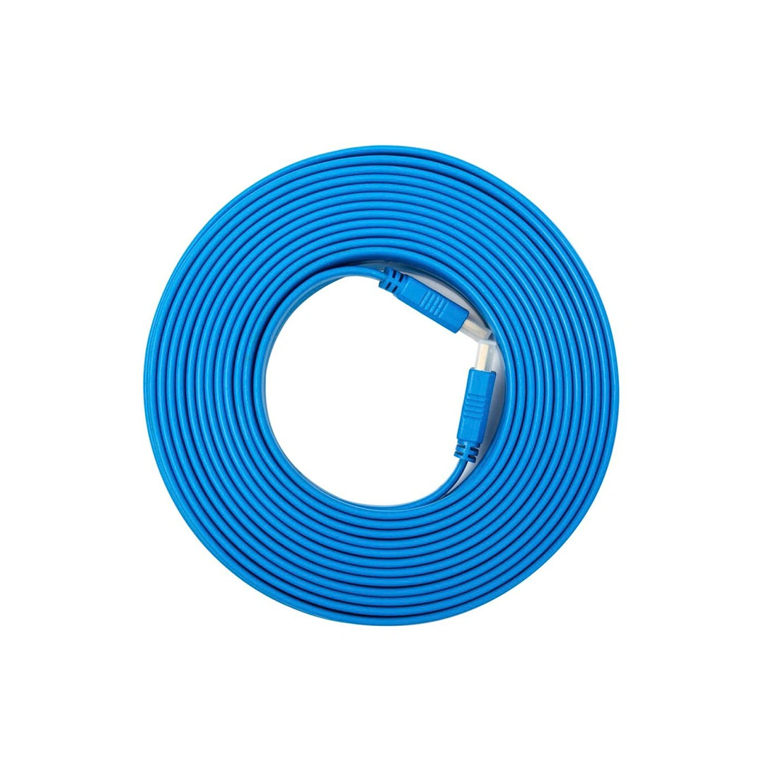 اي ترين كابل مسطح - HDMI الي HDMI - طوله 10 متر - أزرق - DC070