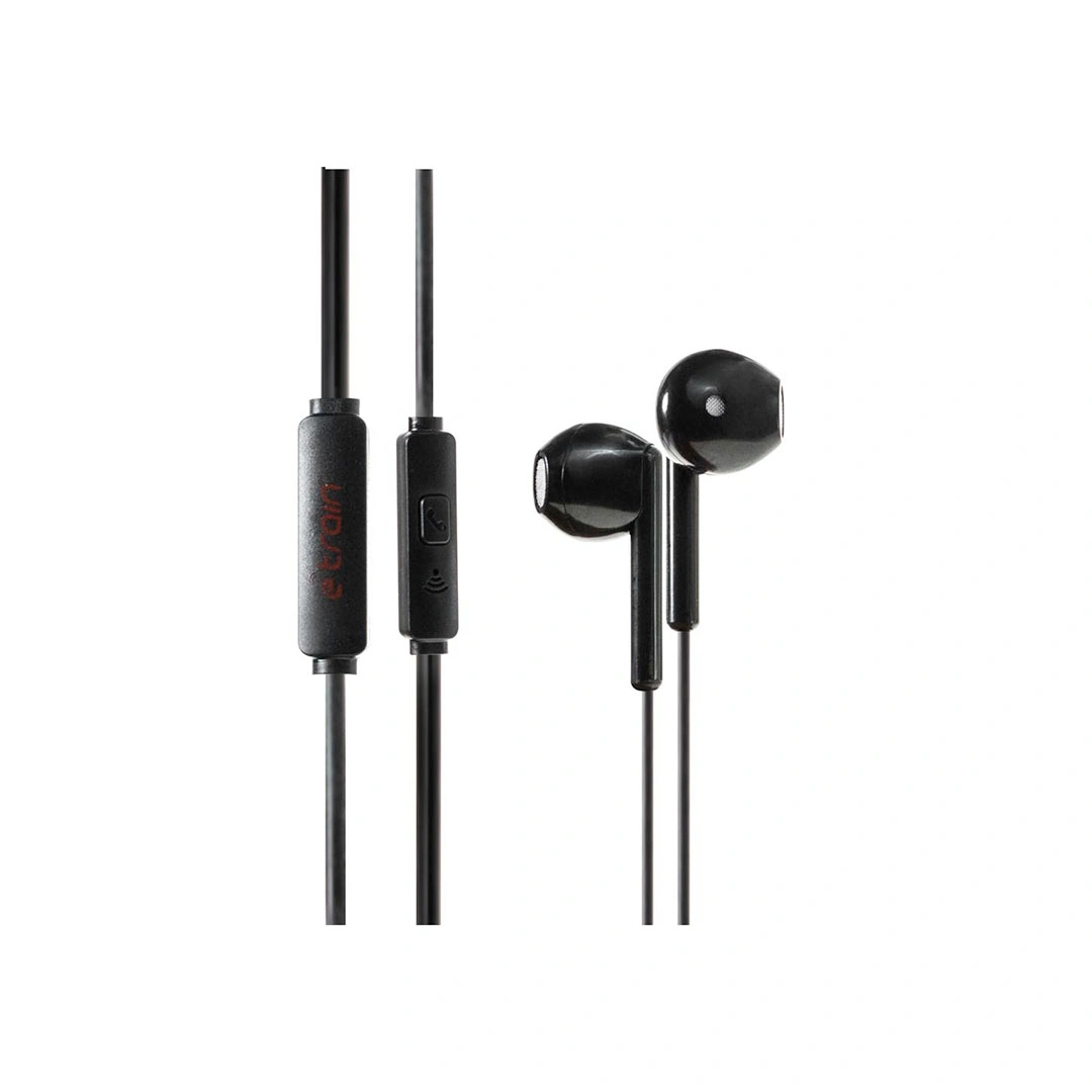 سماعة إيتراين مريحة سلكية - سوداء