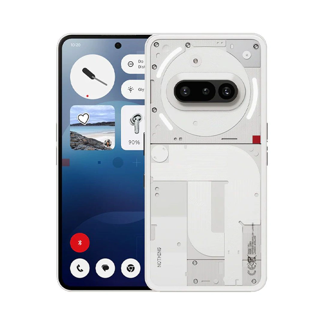 نوثينج Phone 3a - رامات 8 جيجا - 128 جيجا بايت - شريحتين - 4G - أبيض