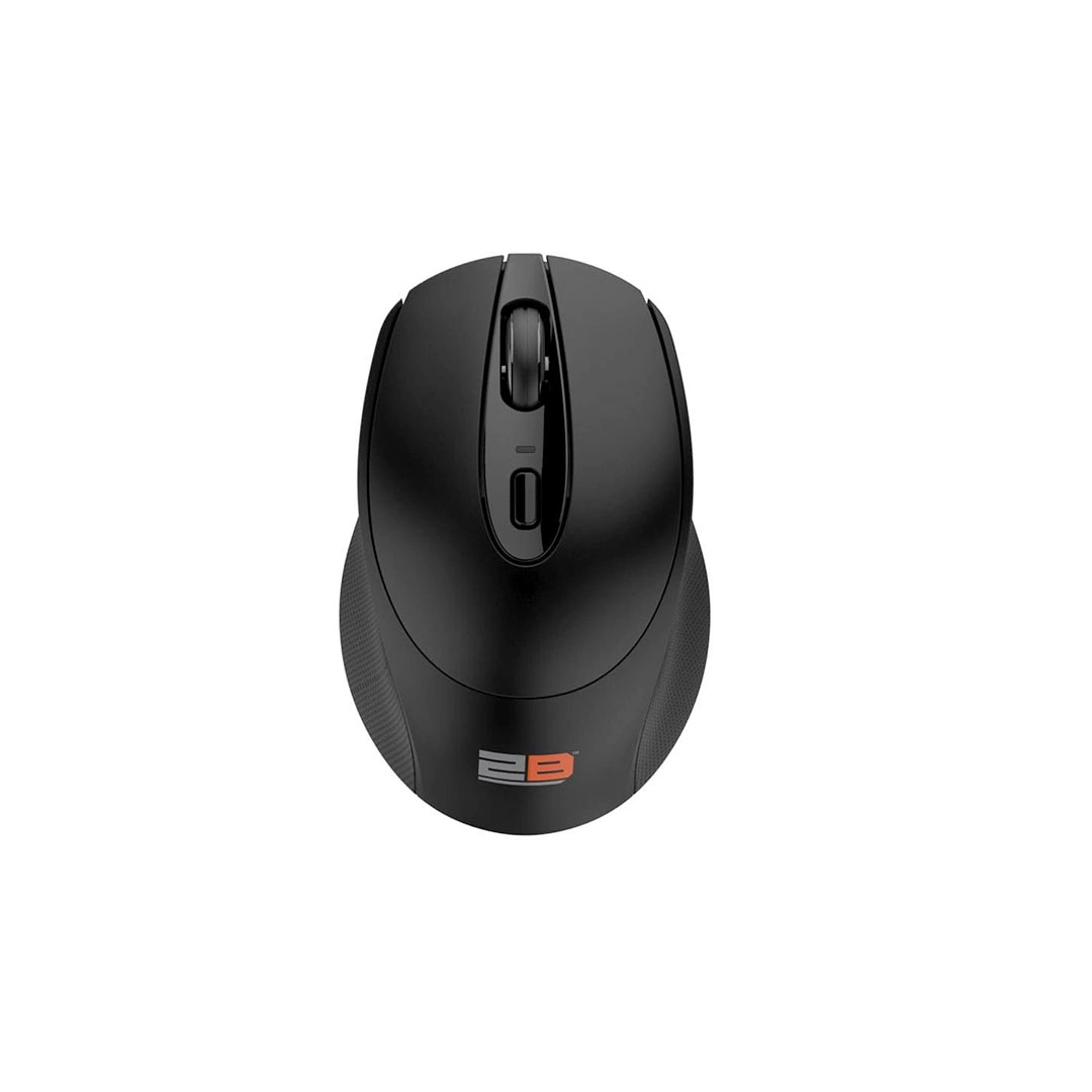 ماوس 2B بلوتوث مزدوج 2.4GHz - أسود - قابل للشحن - 800-2400 DPI