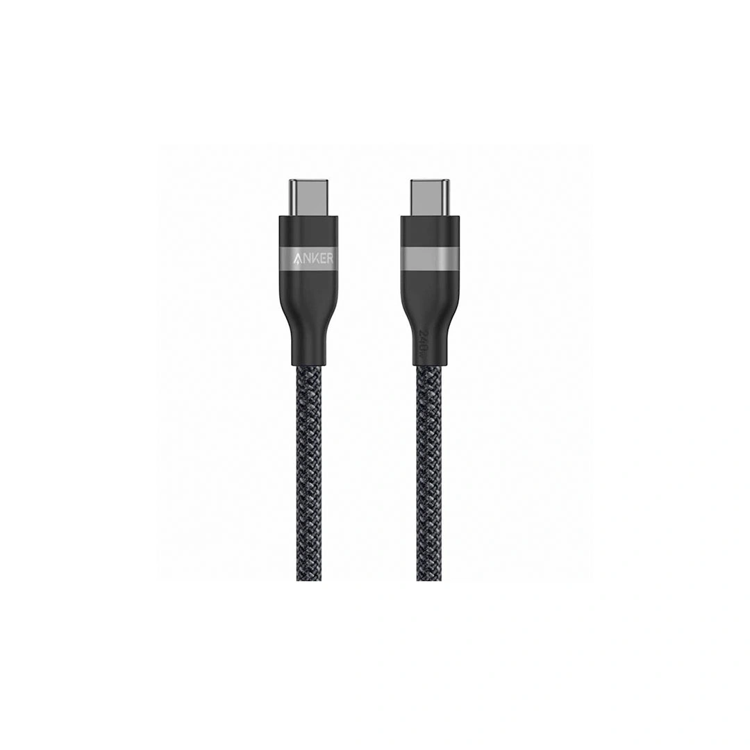 كابل انكر تايب سي - 240 وات - أسود - 1 متر