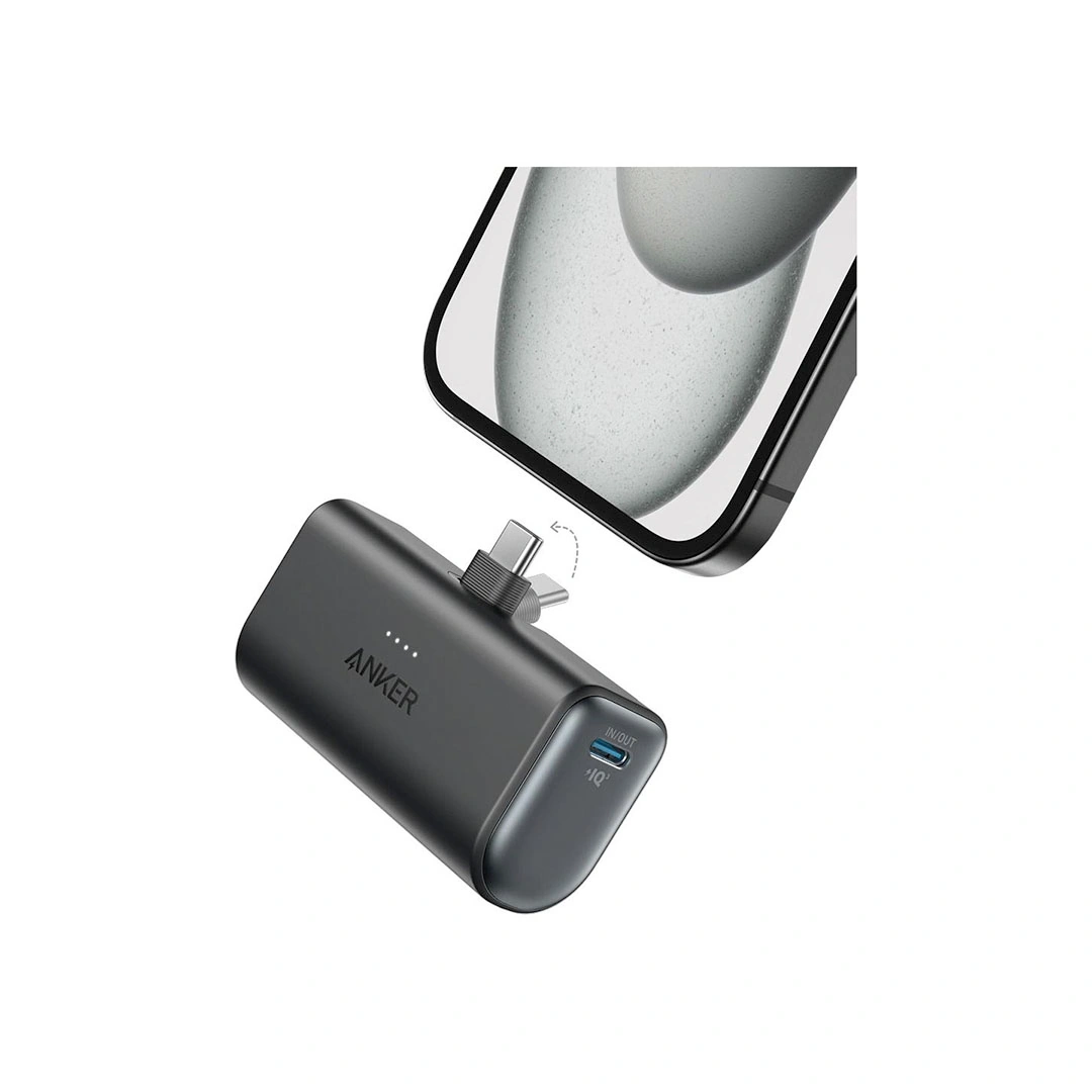 باور بانك أنكر نانو 22.5 وات - تايب سي مدمج - أسود - A1653H11