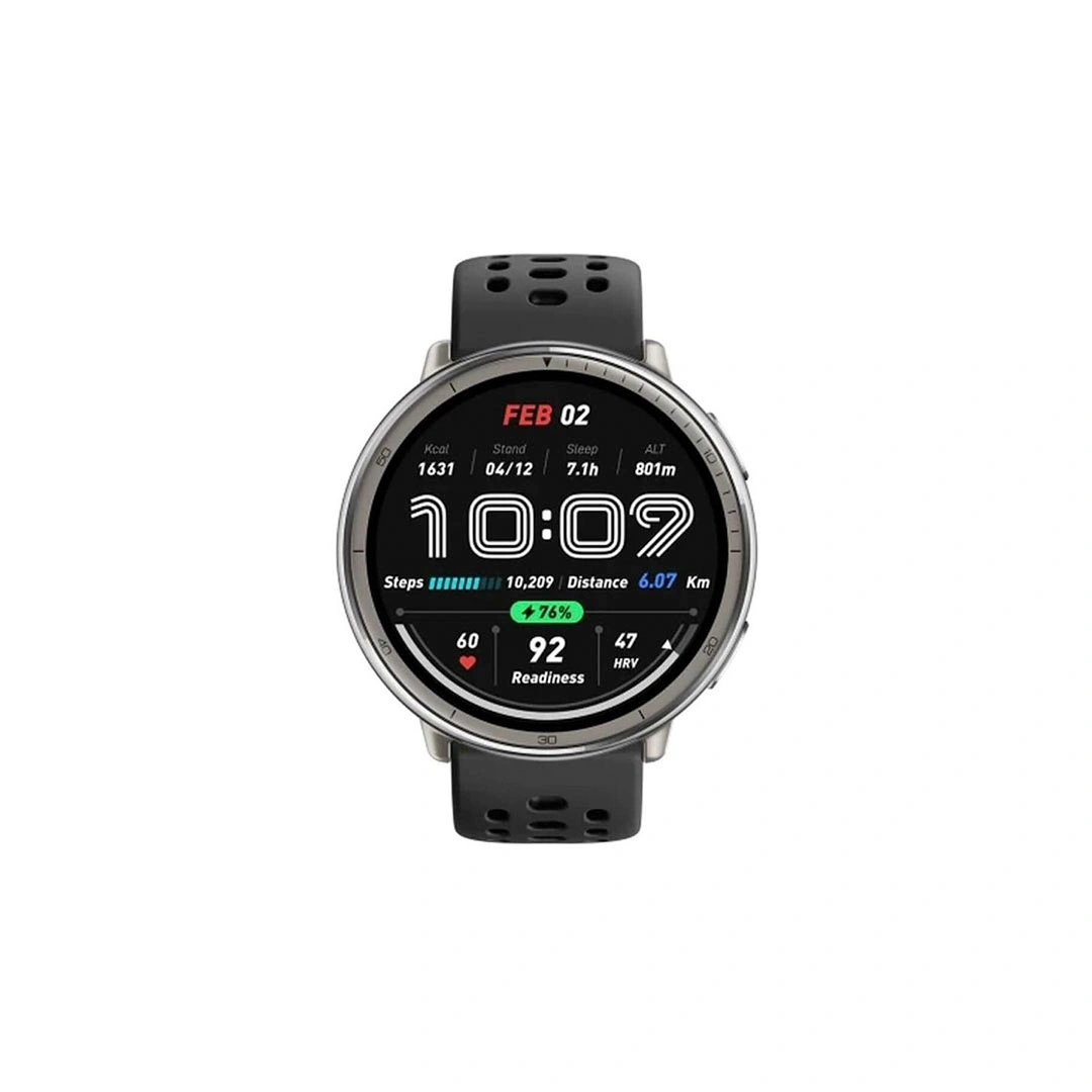 ساعة ذكية من أميزفيت أكتيف 2 - دائري - أسود