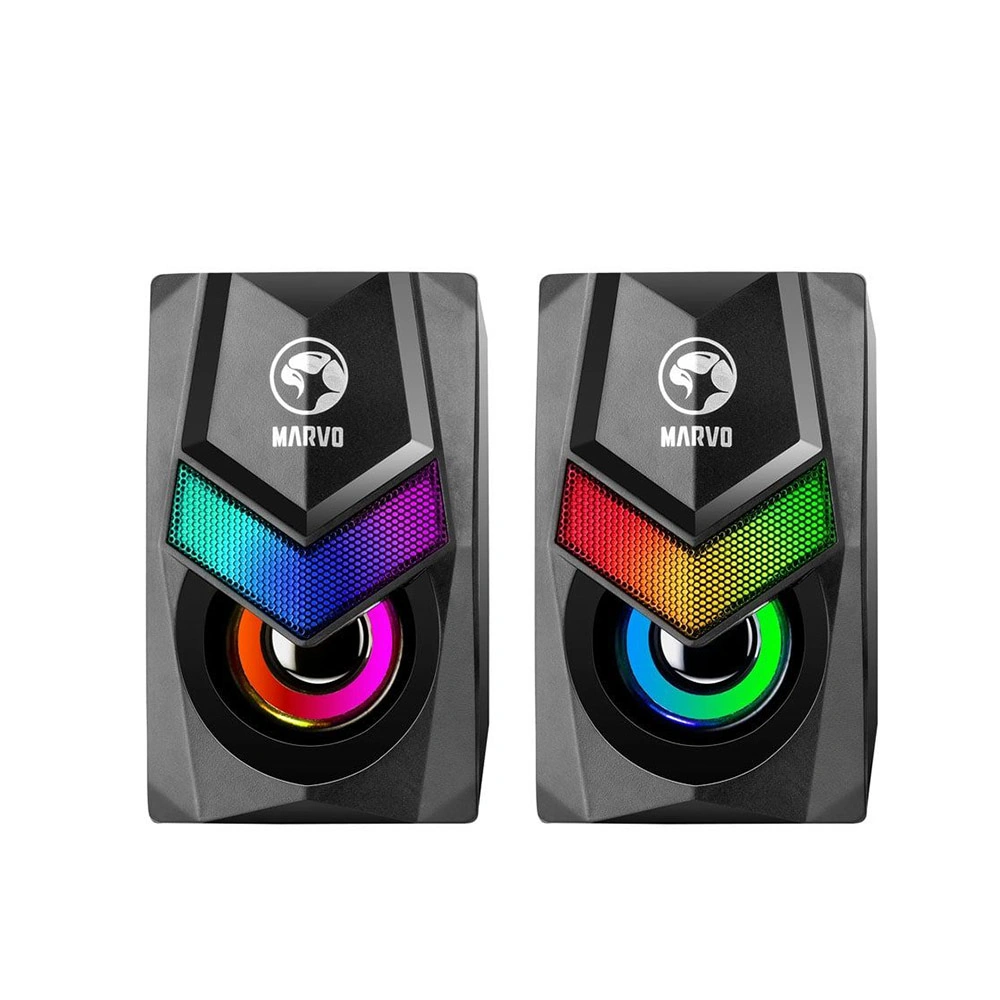 SG-118 سماعات ستيريو سلكية - 2 قطعة - أسود