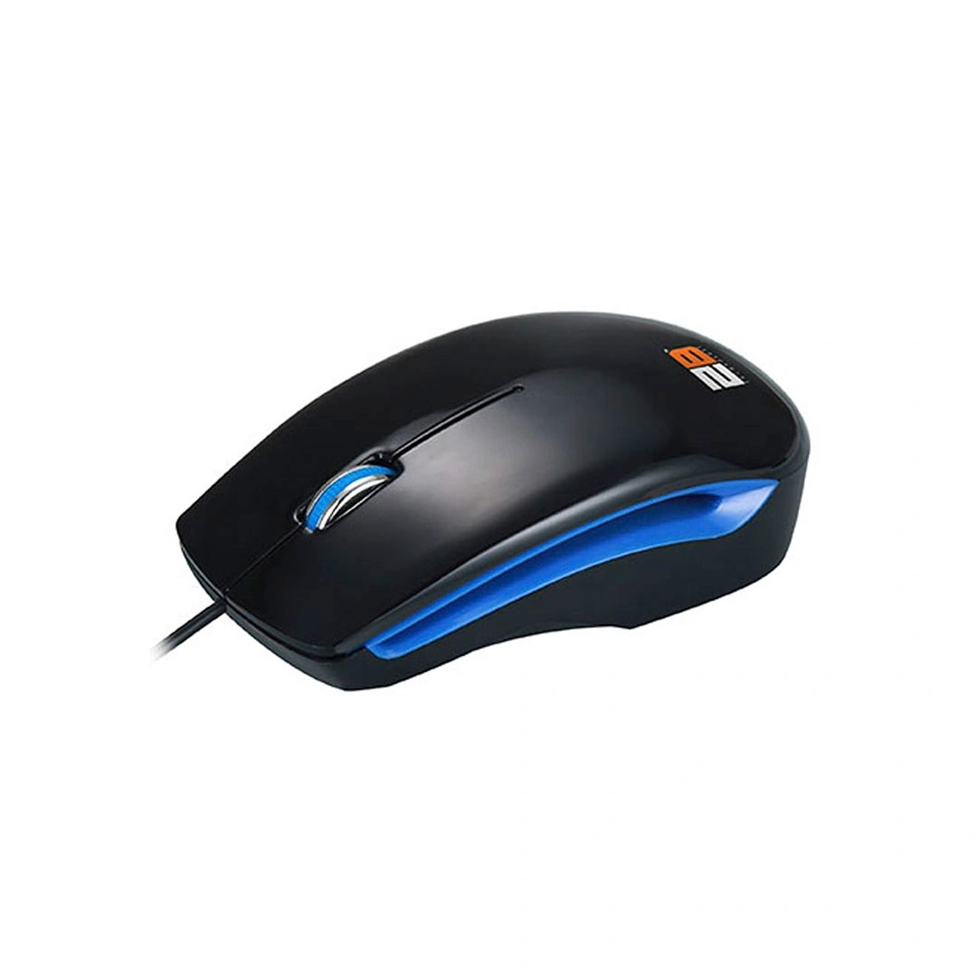 ماوس سلكي 2 - أسود وأزرق - 1200DPI