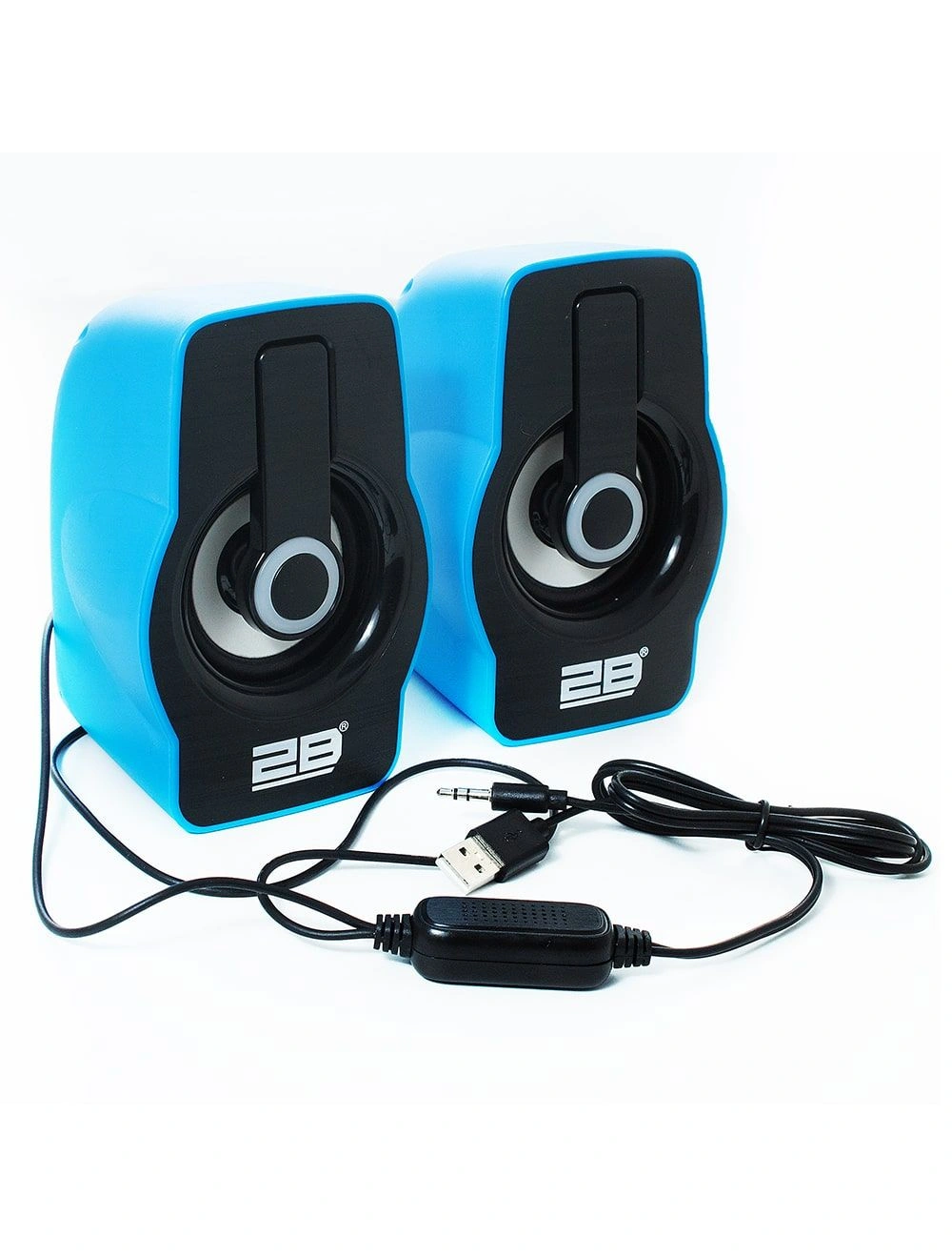 SG-114 مكبر صوت سلكي - 2 قطعة - أسود/لبني