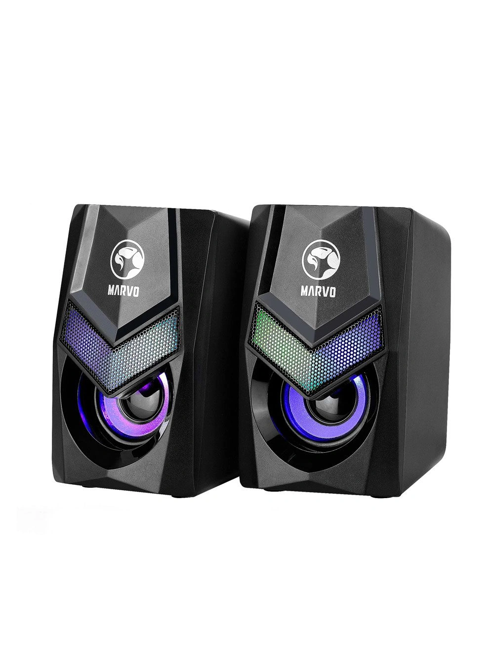 SG-118 سماعات ستيريو سلكية - 2 قطعة - أسود