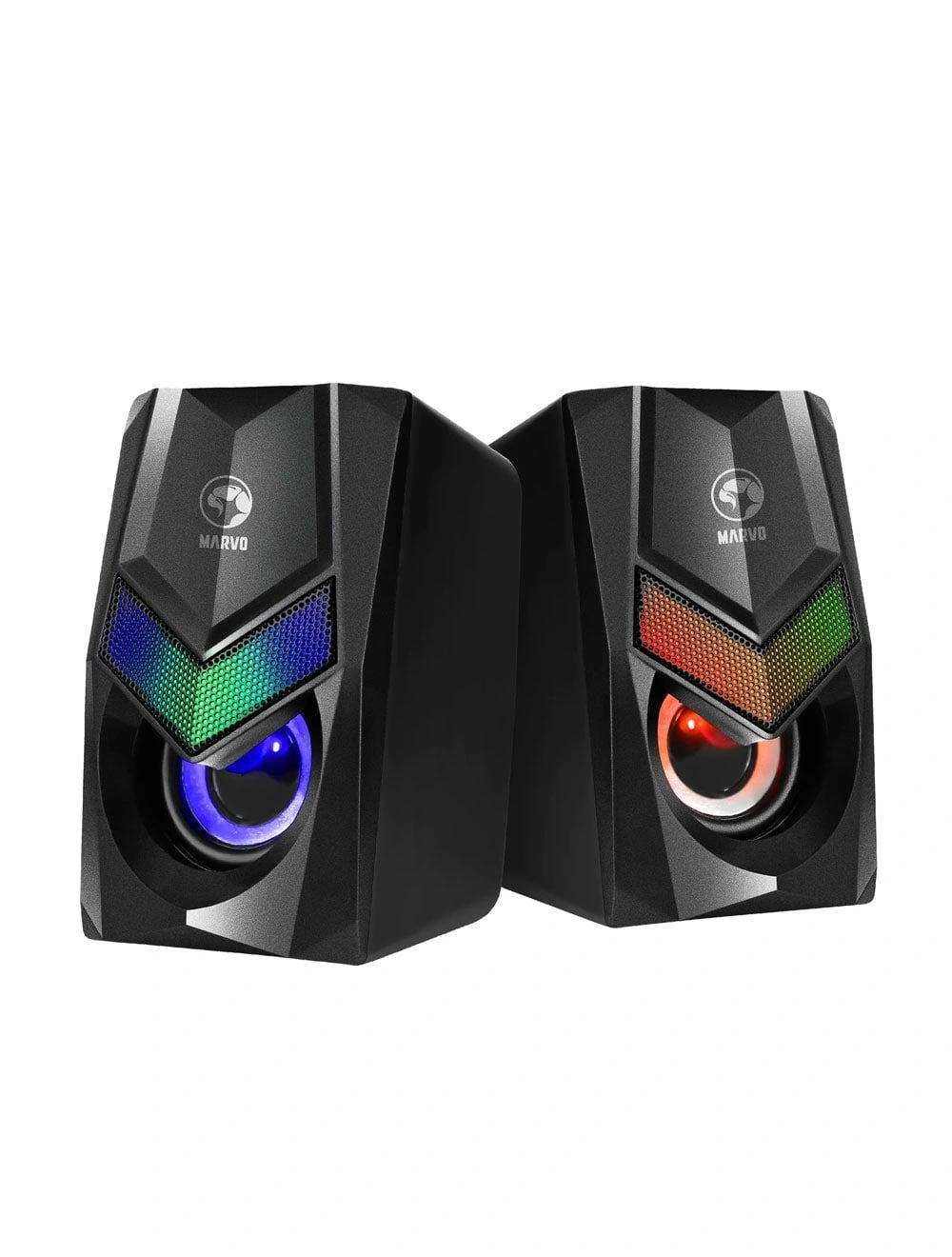 SG-118 سماعات ستيريو سلكية - 2 قطعة - أسود