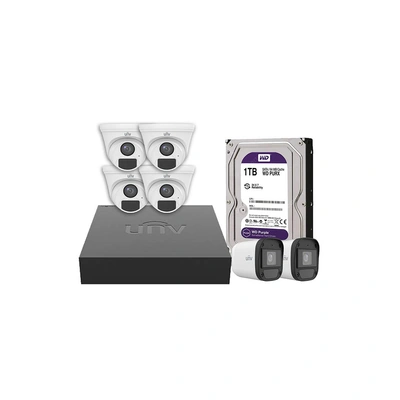 كيت انفيو نظام كاميرات مراقبه 1 تيرا بايت + 6 كاميرا مراقبة