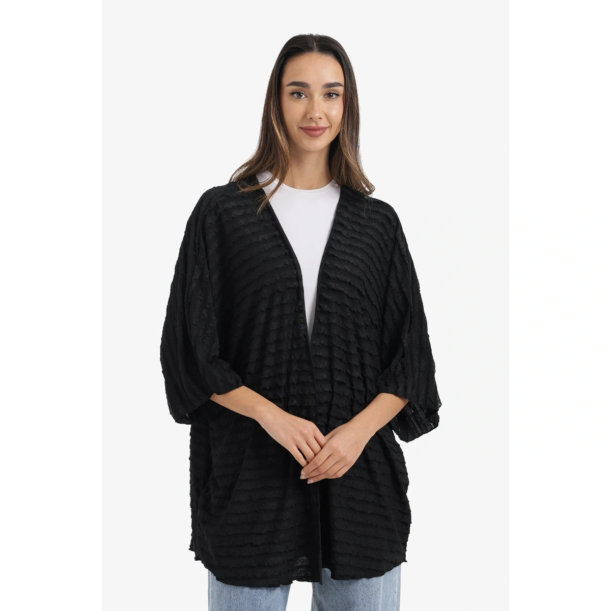 كيمونو شاطئ مكشكش حريمي بوليستر من كارينا 58776