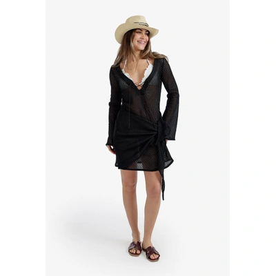 فستان شاطئ بنقشة مفرغة من كارينا 58680