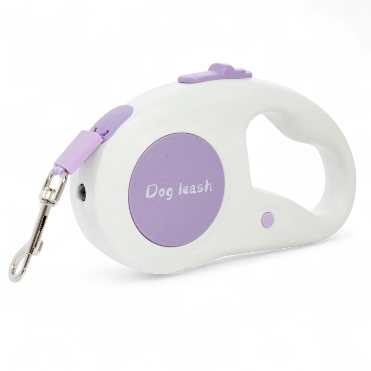 مقود أوتوماتيك للحيوانات الأليفة 5 متر بإضاءة LED – بنفسجي