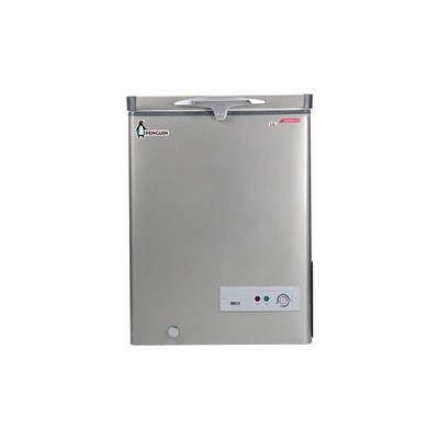 بنجوين ديب فريزر افقي ستانليس ستيل - 160 لتر - سيلفر - ES171