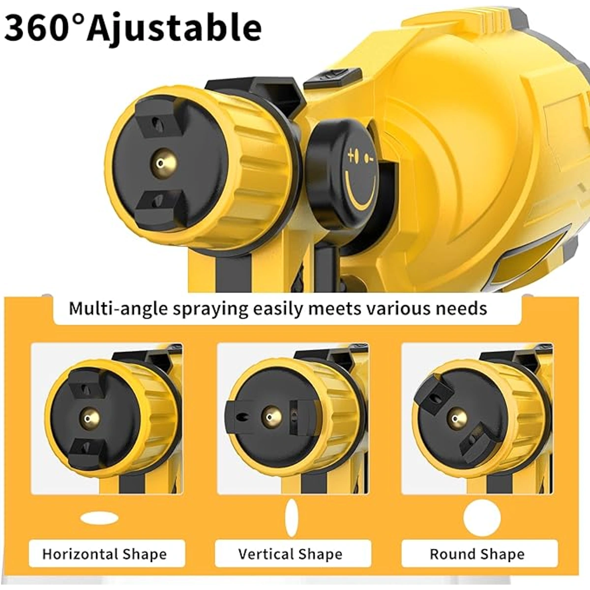 بخاخ طلاء كهربائي لاسلكي - أصفر