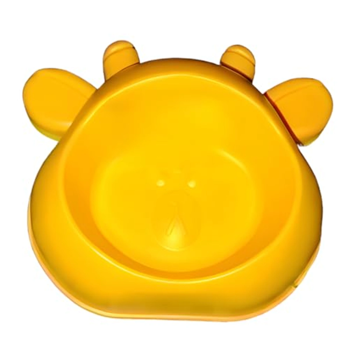 وعاء طعام وماء للحيوانات الأليفة - أصفر