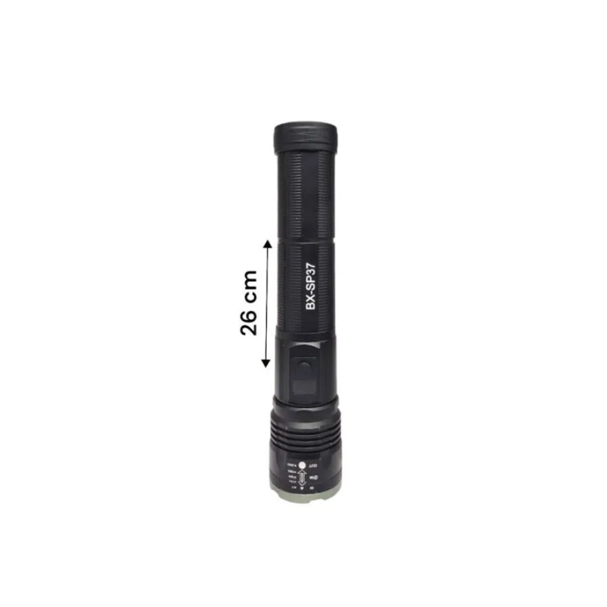 BX-SP37 Rechargeable LED Flashlight with Zoom & Power Bank