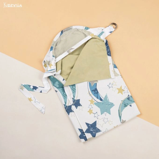 غطاء ساتر الرضاعة قطن طبقتين - نجوم