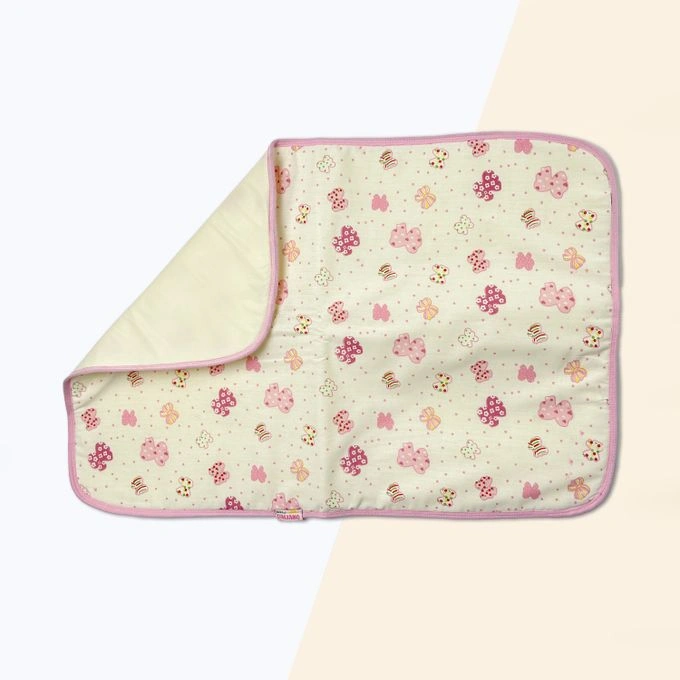 مفرش بيبي مشمع مطبوع - بينك