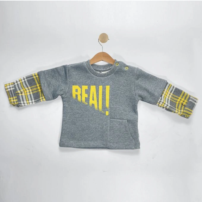 سويت شيرت ميلتون للأطفال شتوي - رمادي