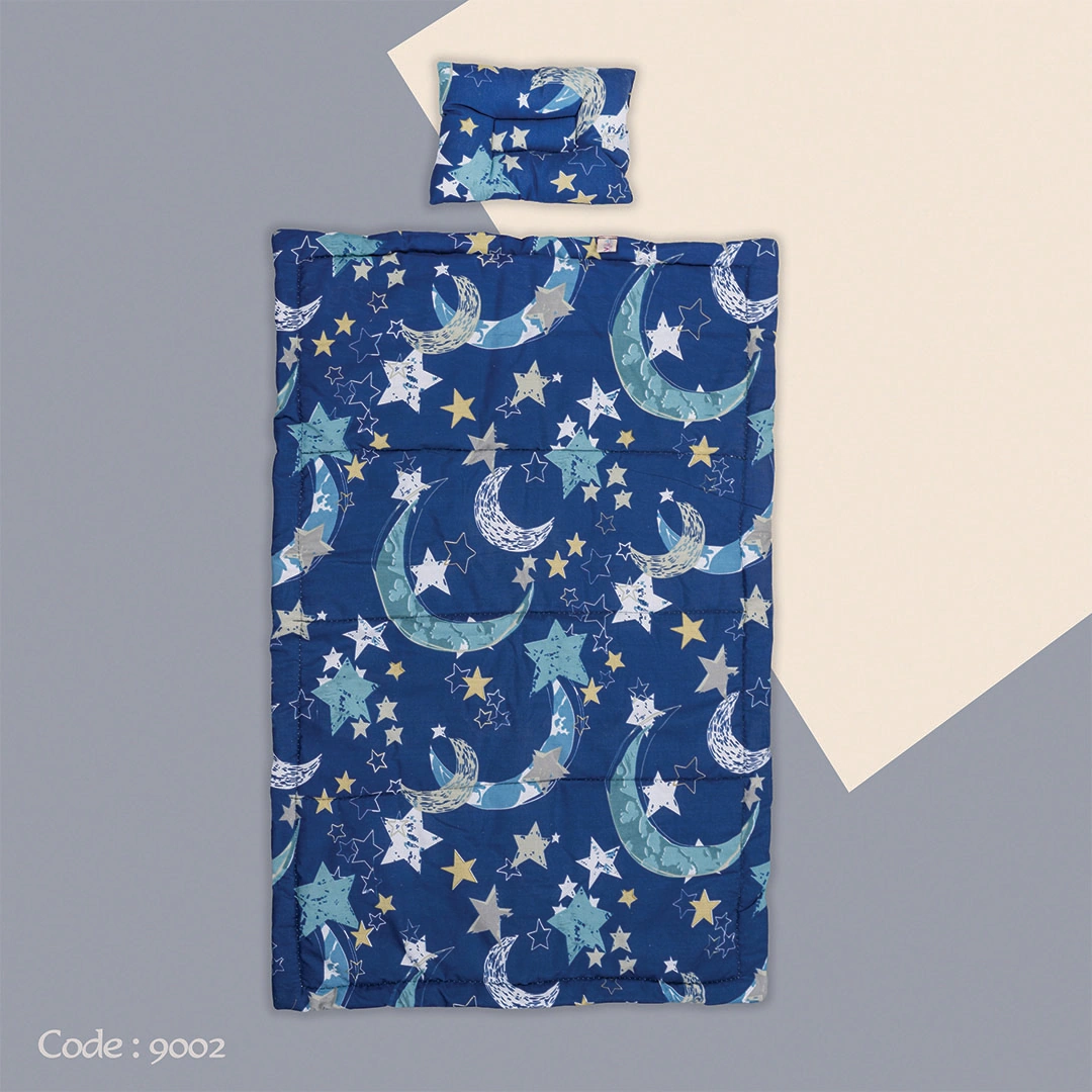 لحاف فايبر صيفي للأطفال من القطن - 65*100 سم - أزرق